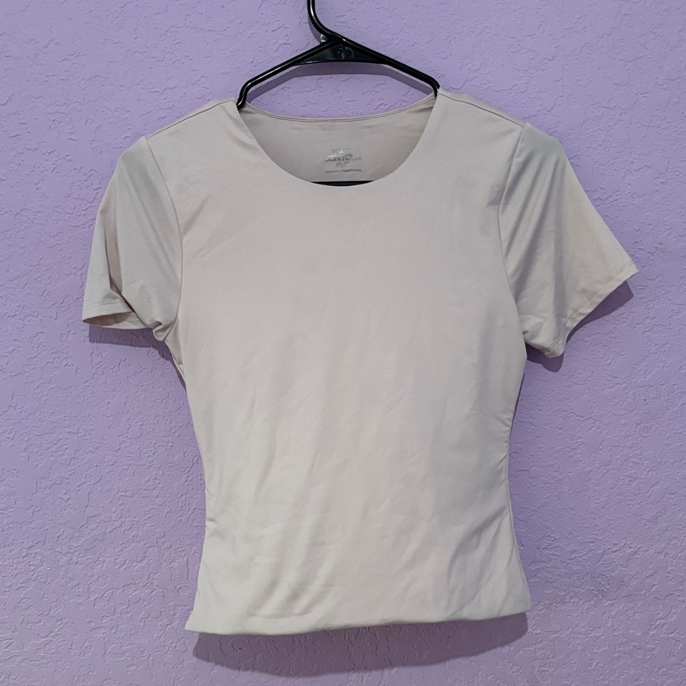 Women's Cream Short Sleeve Top